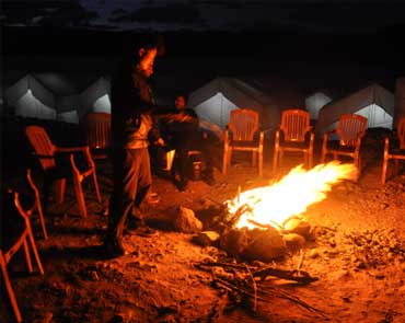 Bon Fire Yak Camp in ladakh